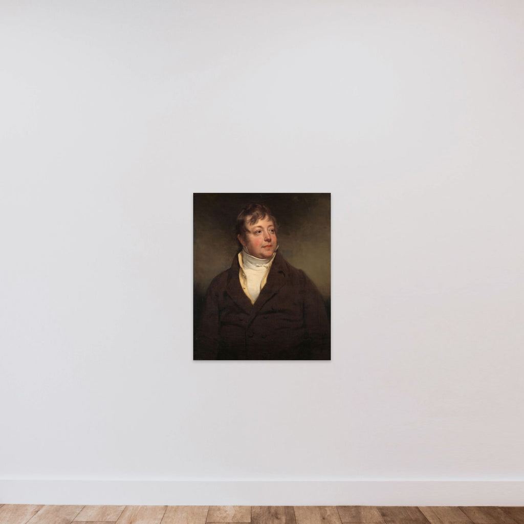 Portrait of a Man, perhaps J.W. Beynen unframed — shown to scale