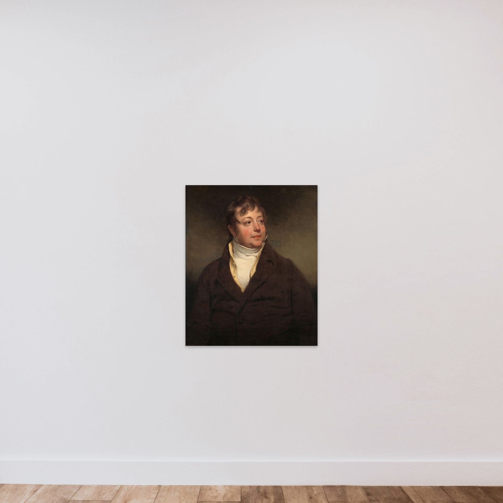 Portrait of a Man, perhaps J.W. Beynen unframed — shown to scale