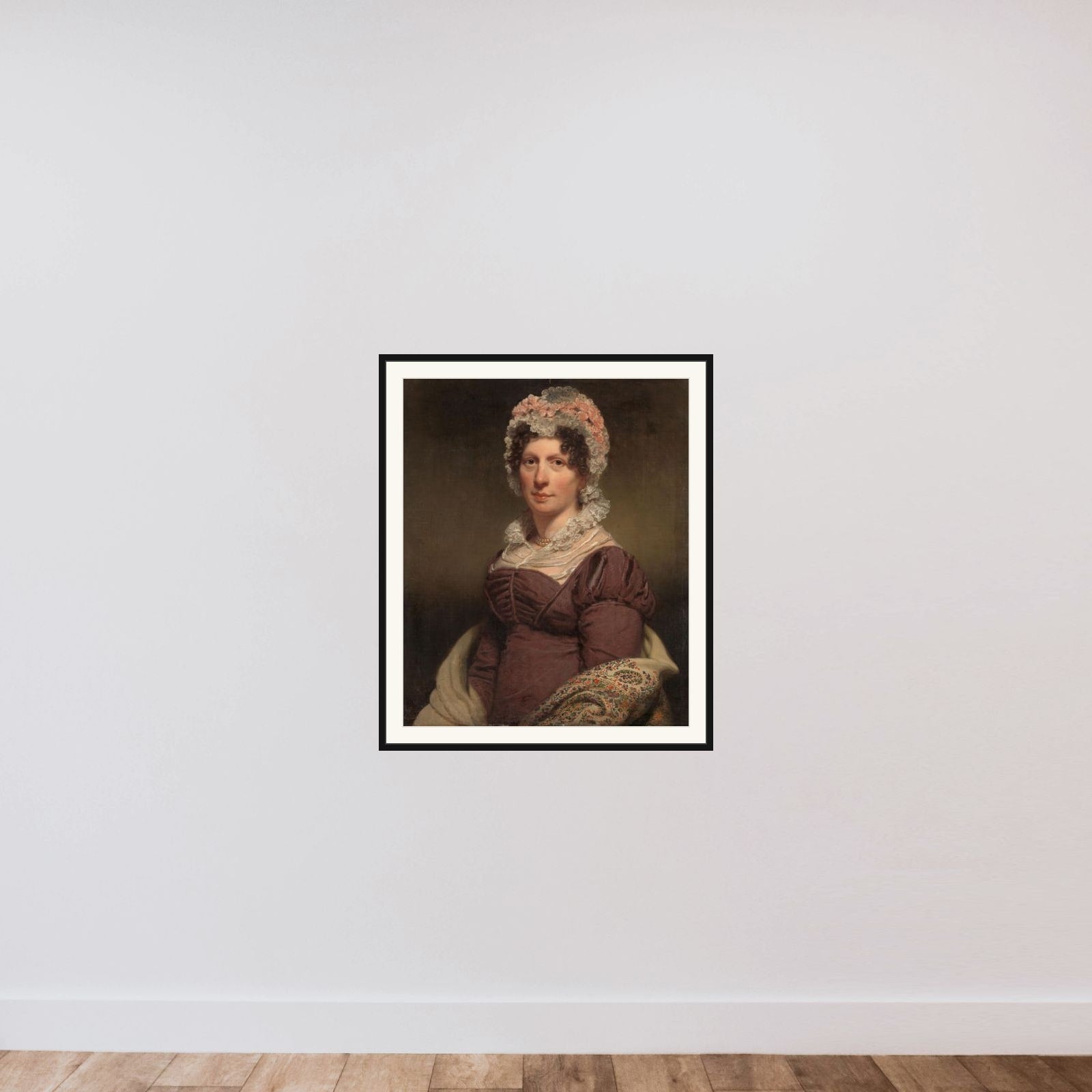 Portrait of a Woman framed — shown to scale
