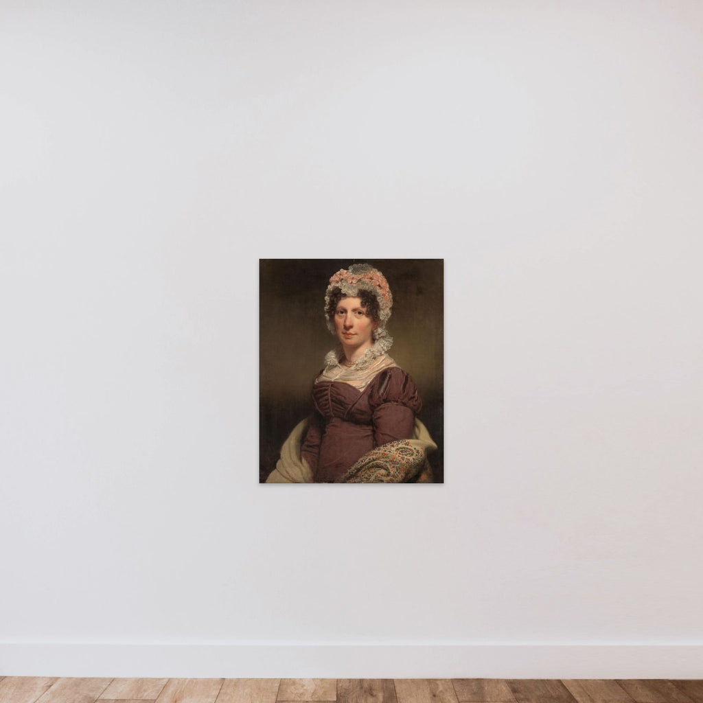 Portrait of a Woman unframed — shown to scale
