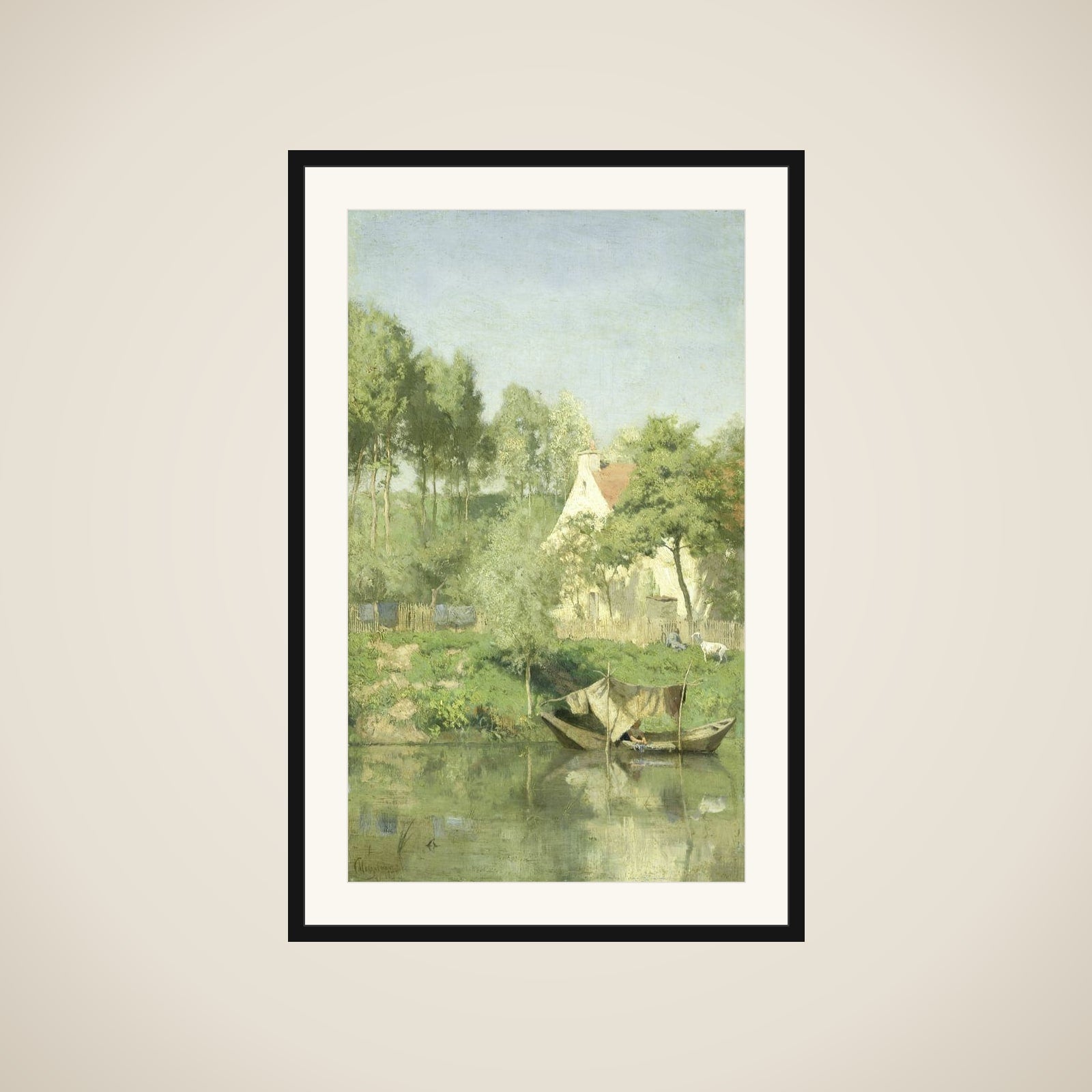 Aan de Oise framed