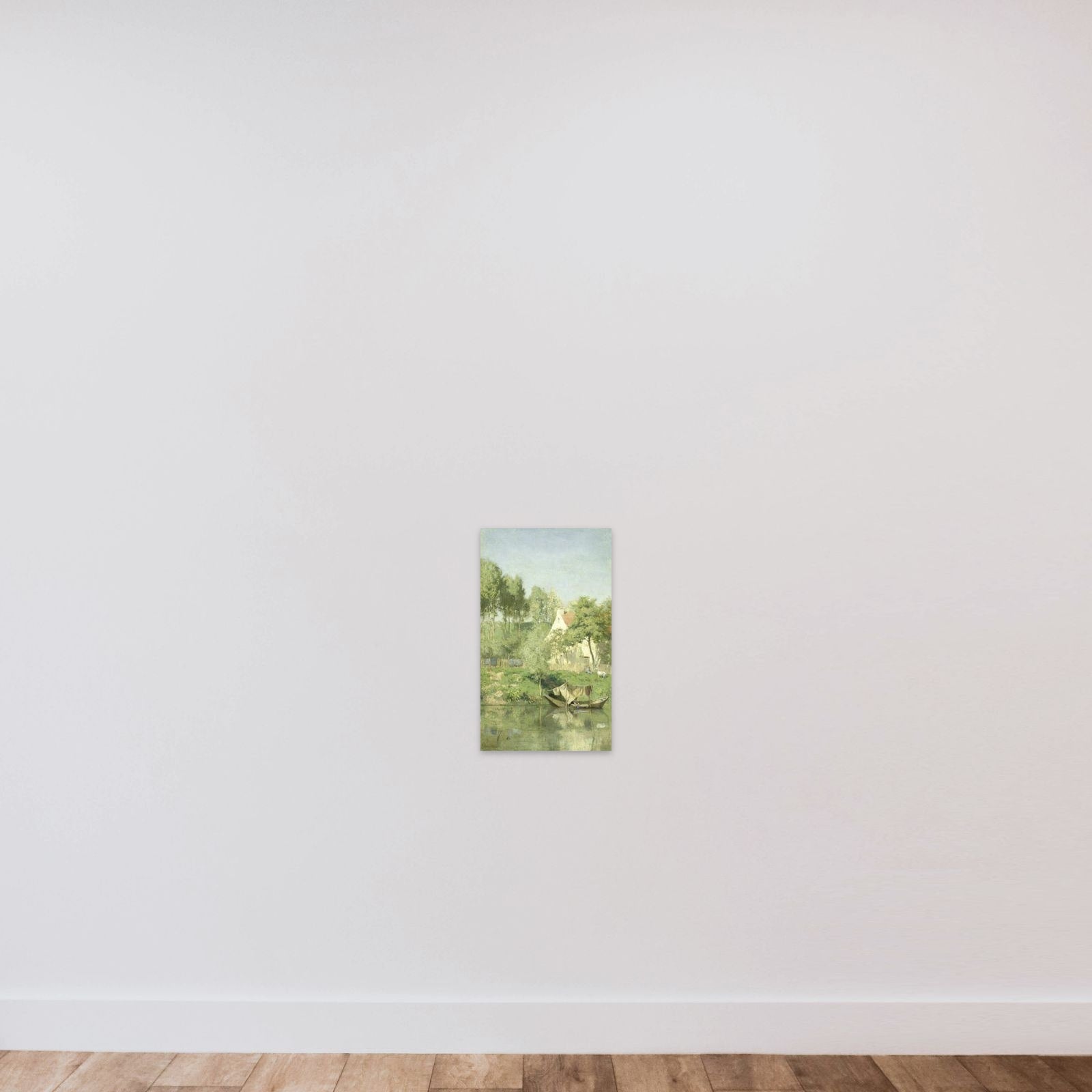 Aan de Oise unframed — shown to scale