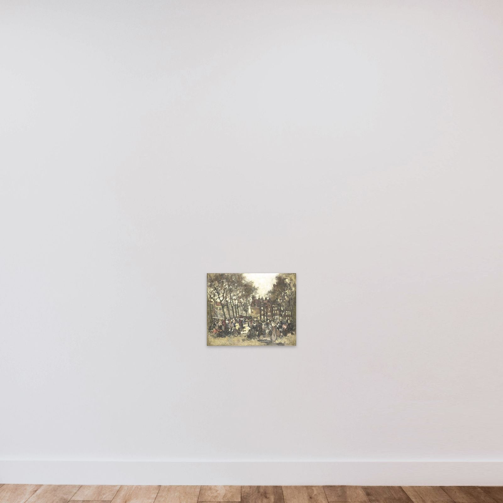 De Noordermarkt te Amsterdam unframed — shown to scale