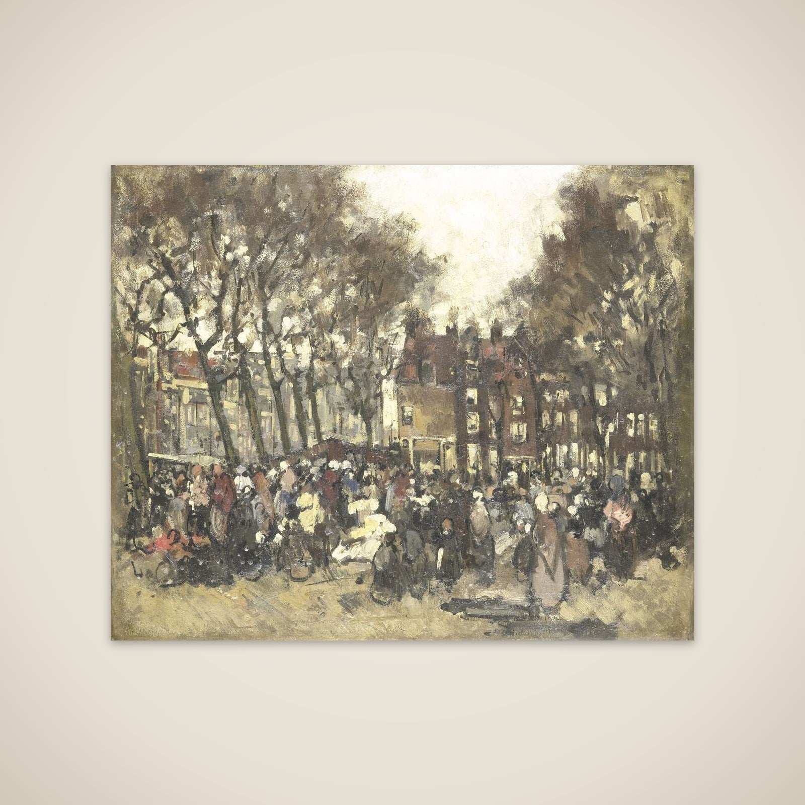 De Noordermarkt te Amsterdam unframed print