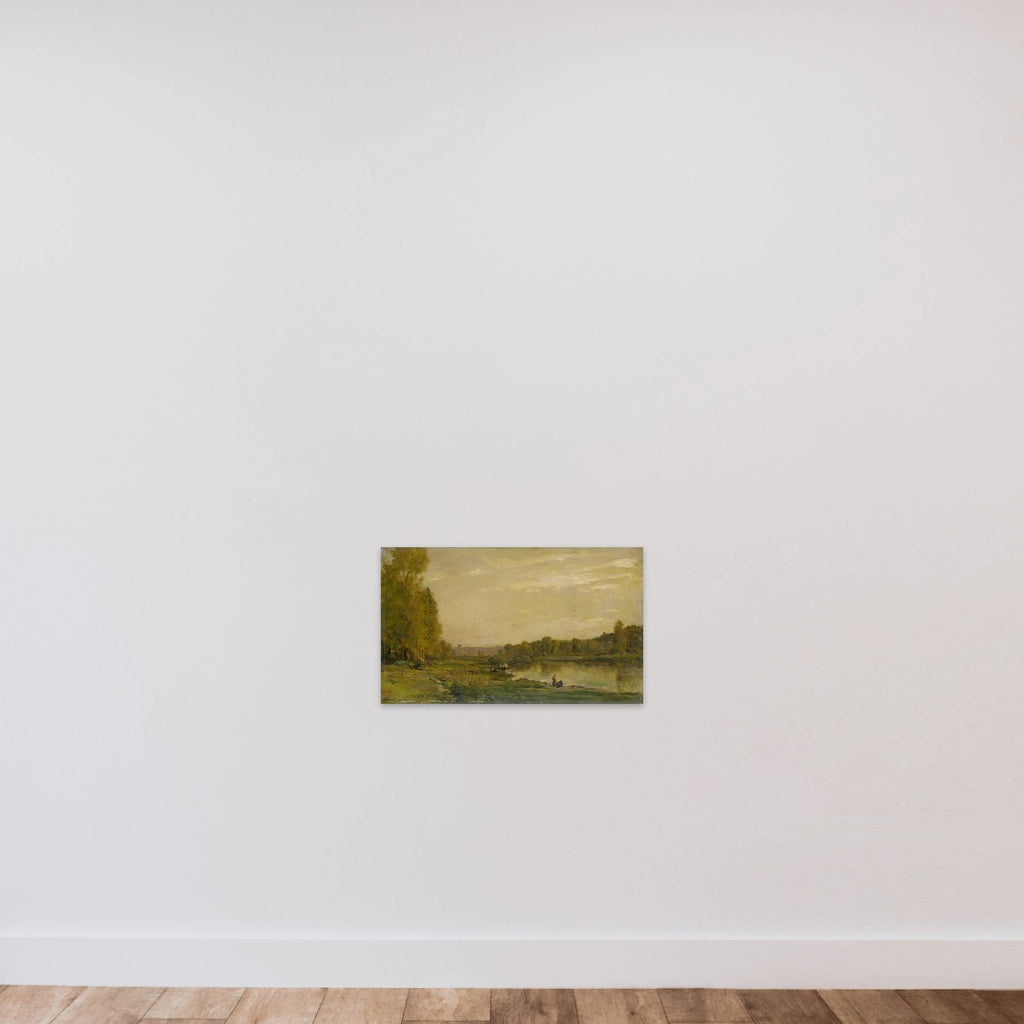 Landscape on the Oise unframed — shown to scale
