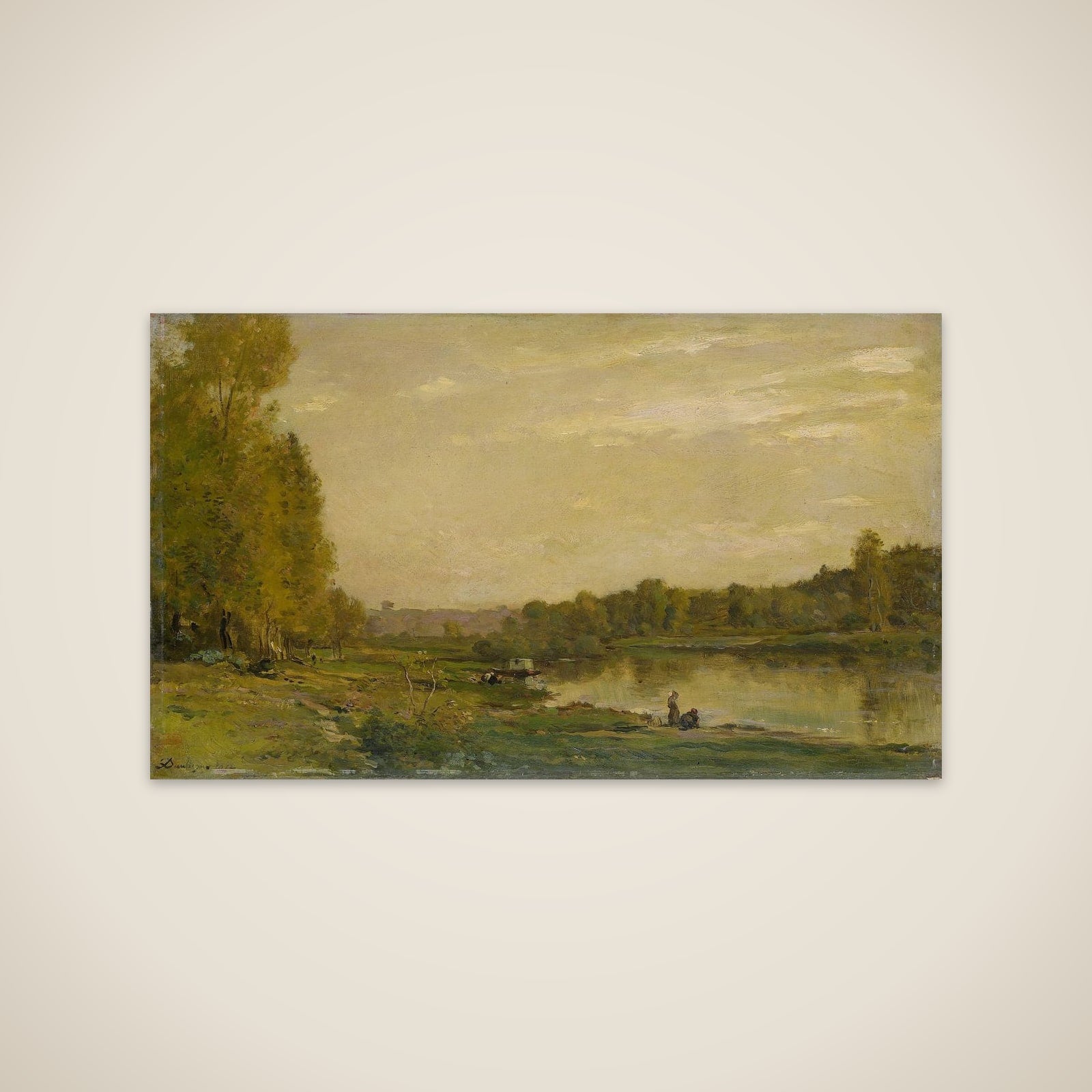 Landscape on the Oise unframed print