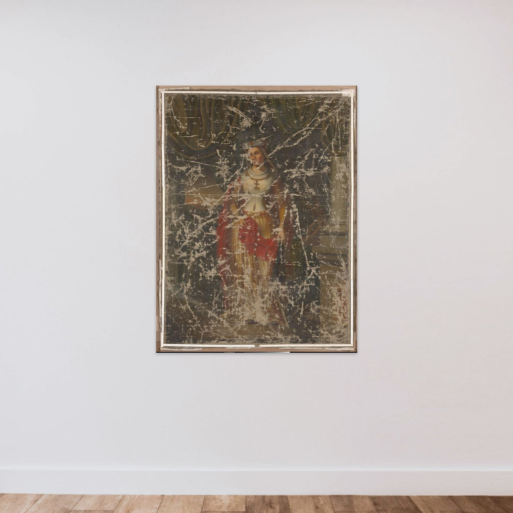 Johanna van Brabant unframed — shown to scale