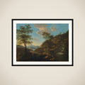Italian Landscape with Draftsman framed