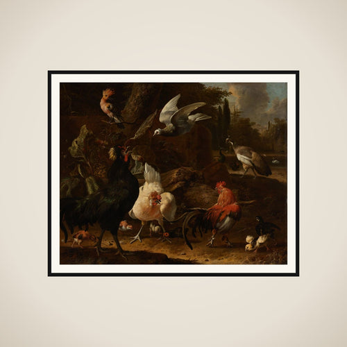 Birds in a Park framed