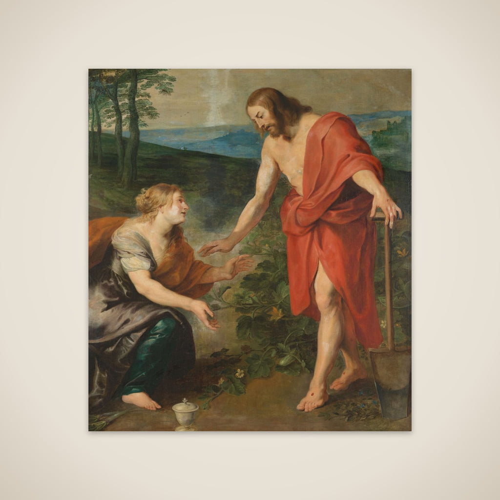Christ Appearing to Mary Magdalen as a Gardener (Noli me Tangere) unframed print