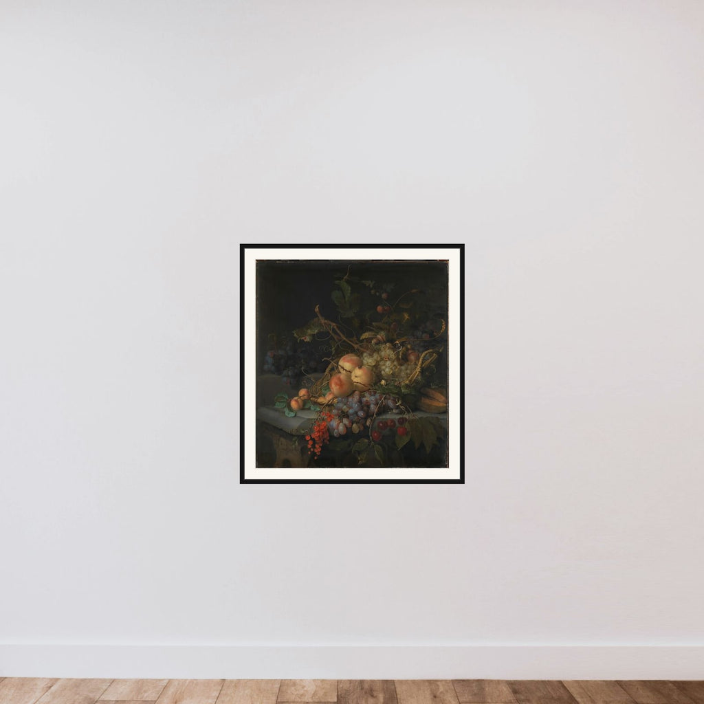 Still Life with Fruit framed — shown to scale