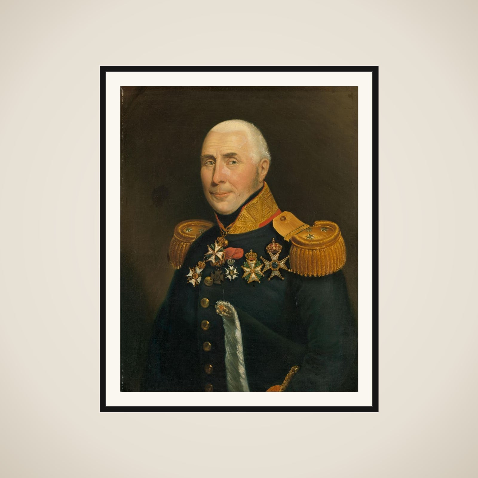 Gijsbertus Martinus Cort Heyligers (1770-1849). Lieutenant General in the Infantery framed