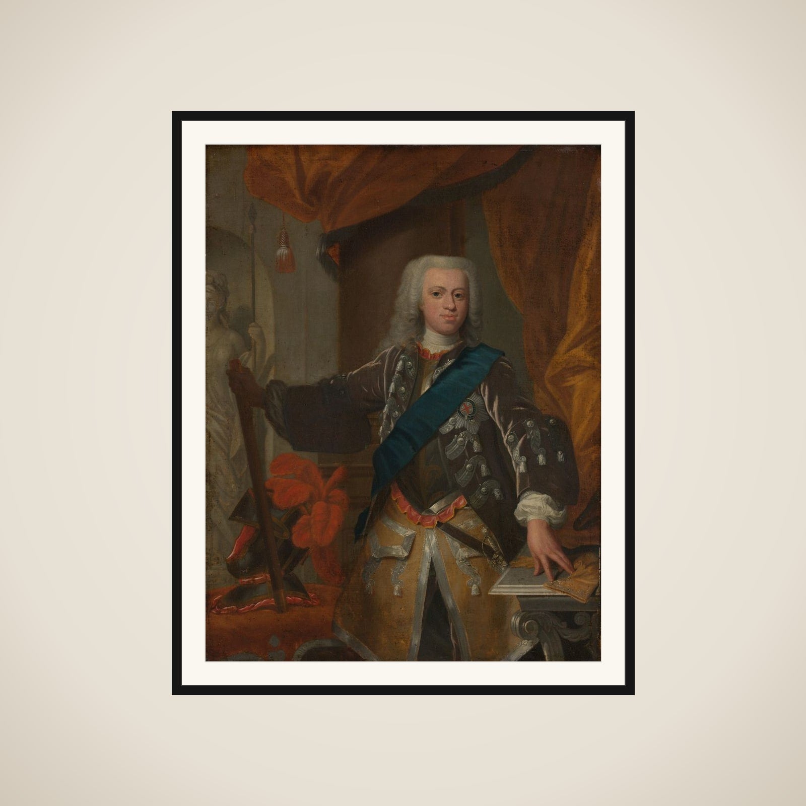 William IV (1711-51), Prince of Orange framed