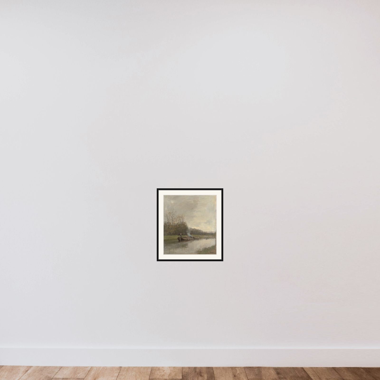 Trekvaart framed — shown to scale
