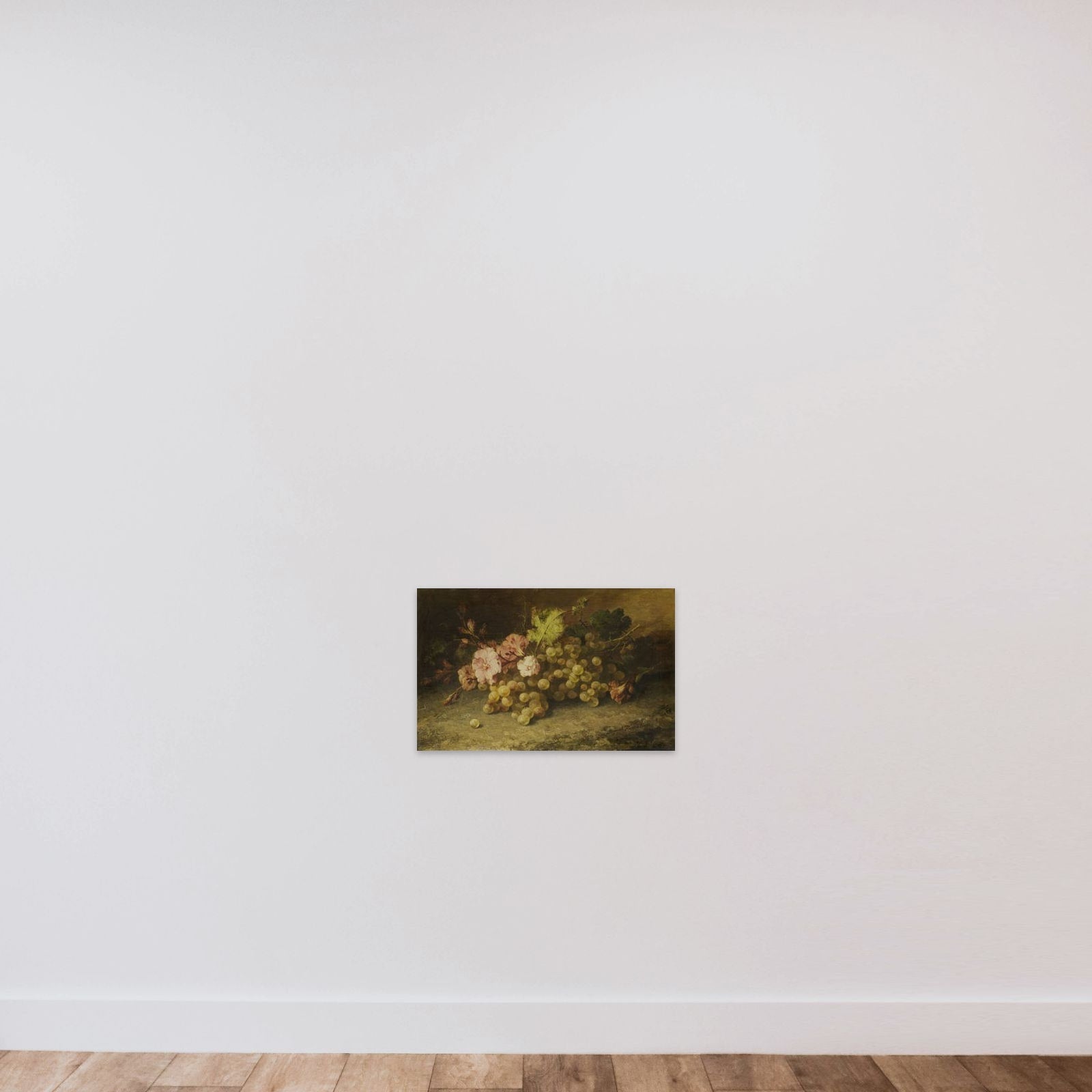 Still Life with Grapes unframed — shown to scale