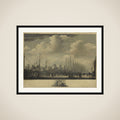 Mustering the Fleet in the Harbor of Vlissingen, 1804 framed