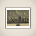 The Fleet Leaving the Port of Vlissingen, 1804 framed