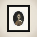 Self-portrait framed