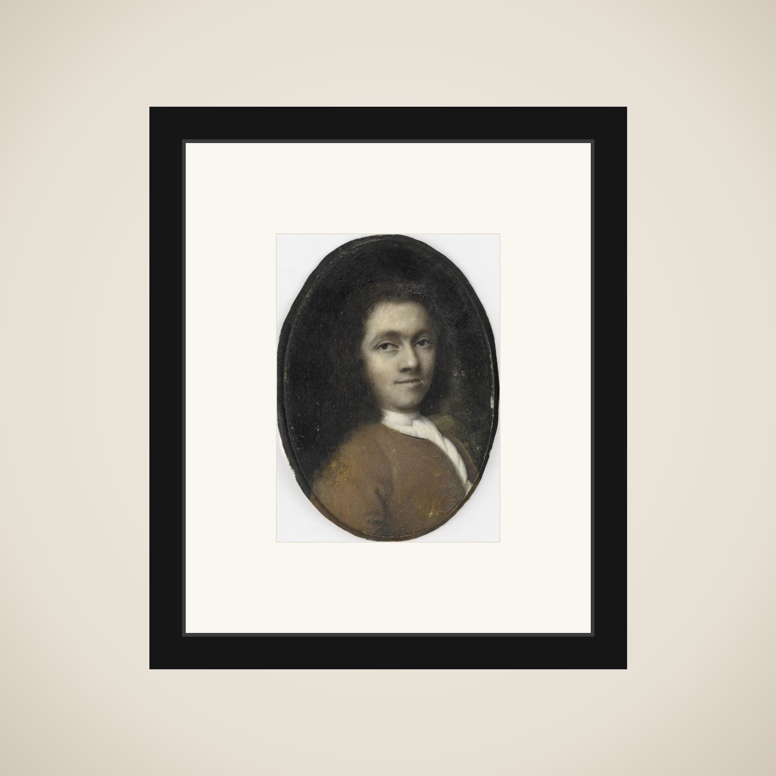 Self-portrait framed