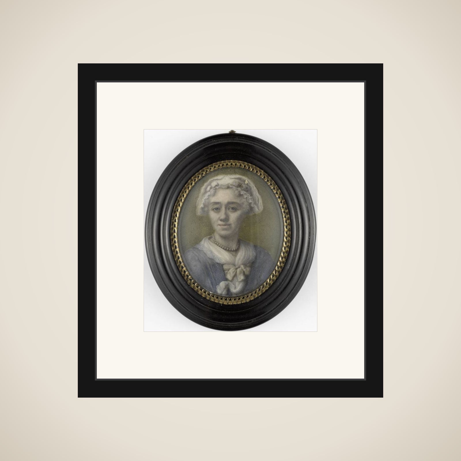 Self-portrait framed