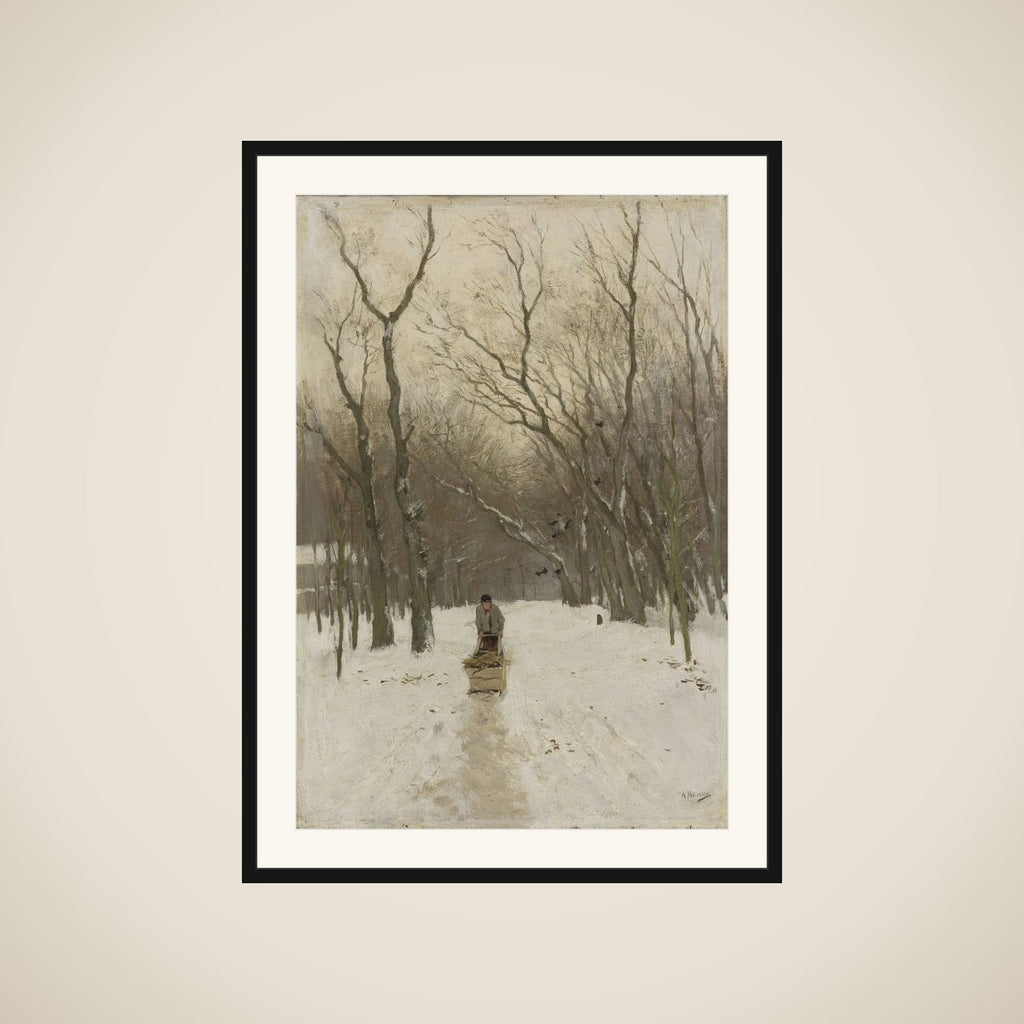 Winter in the Scheveningen Woods framed
