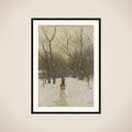 Winter in the Scheveningen Woods framed