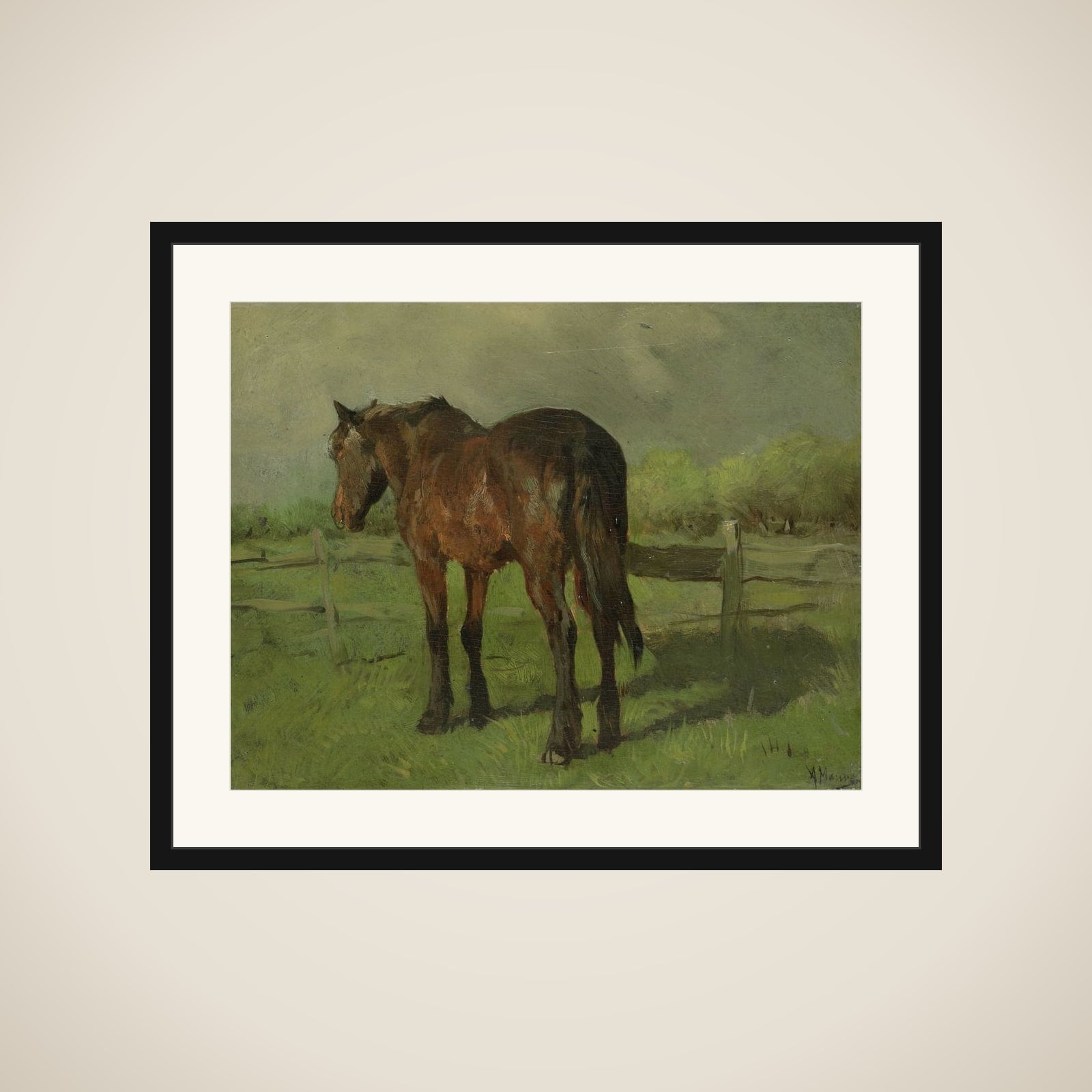 Paard framed