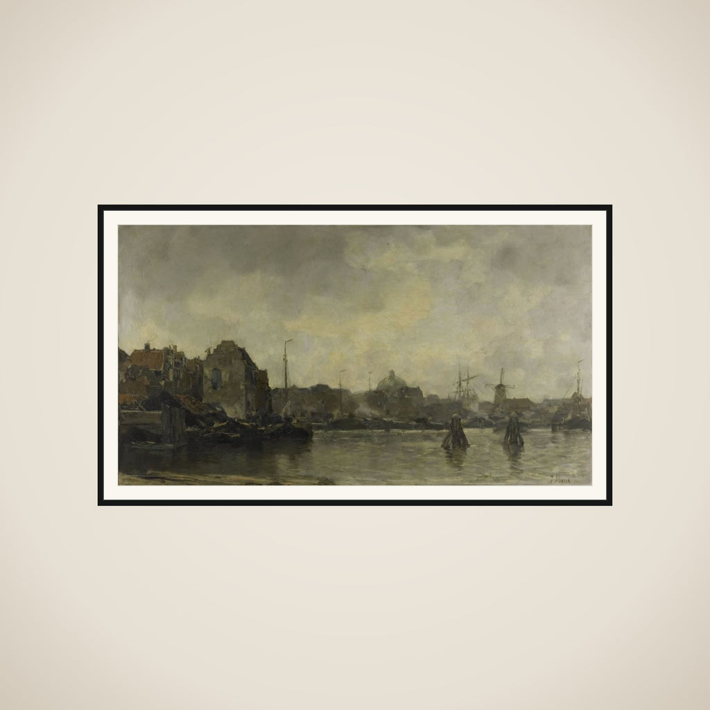 Stadsgezicht framed