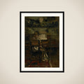girl aan de piano framed