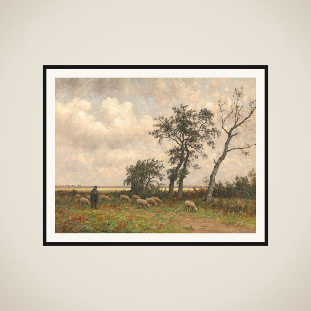 Landscape in Drenthe framed