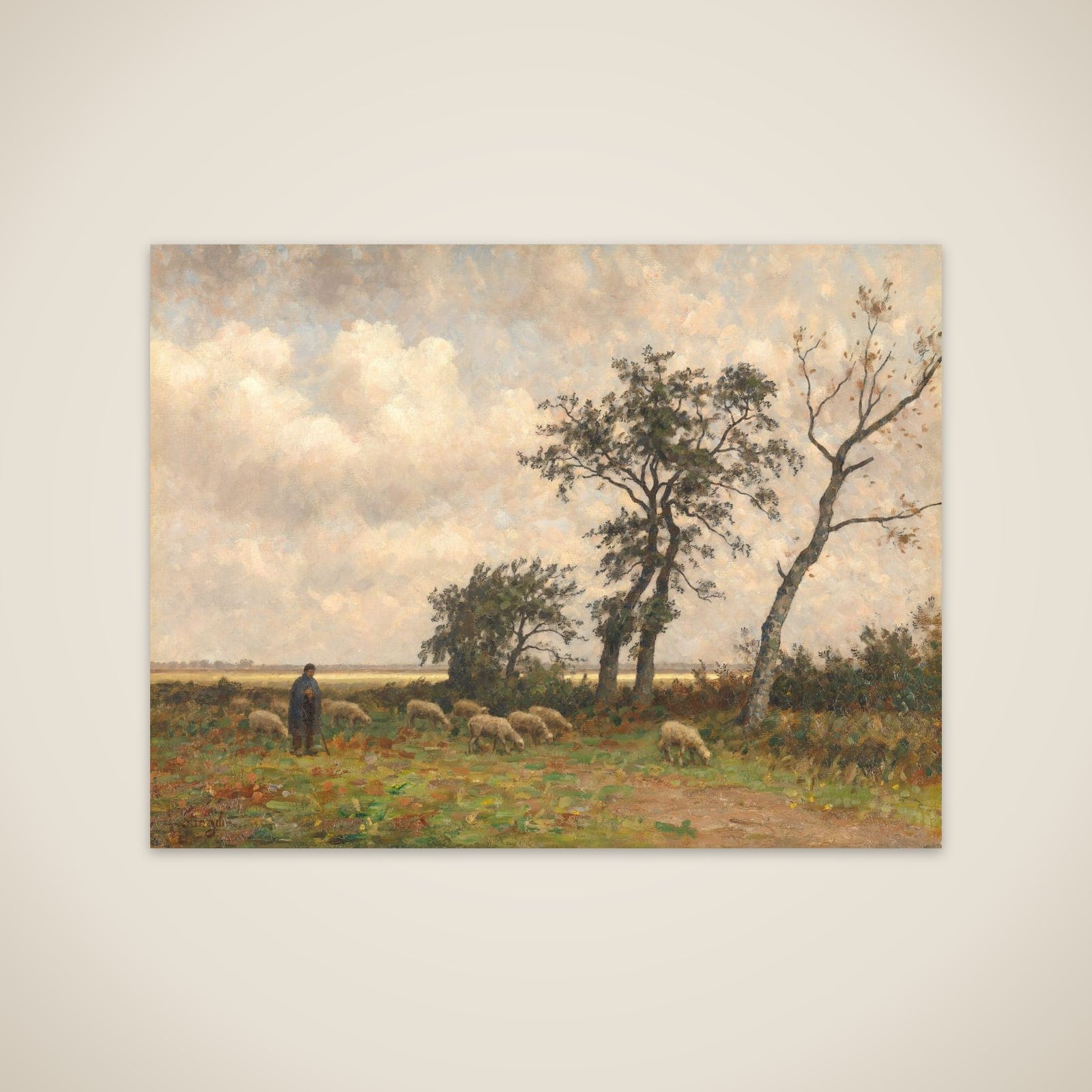Landscape in Drenthe unframed print