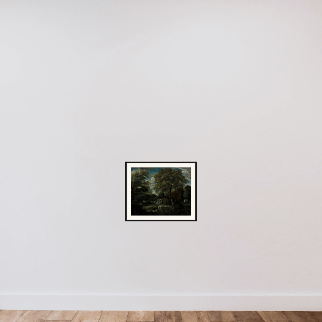 View in the Woods framed — shown to scale