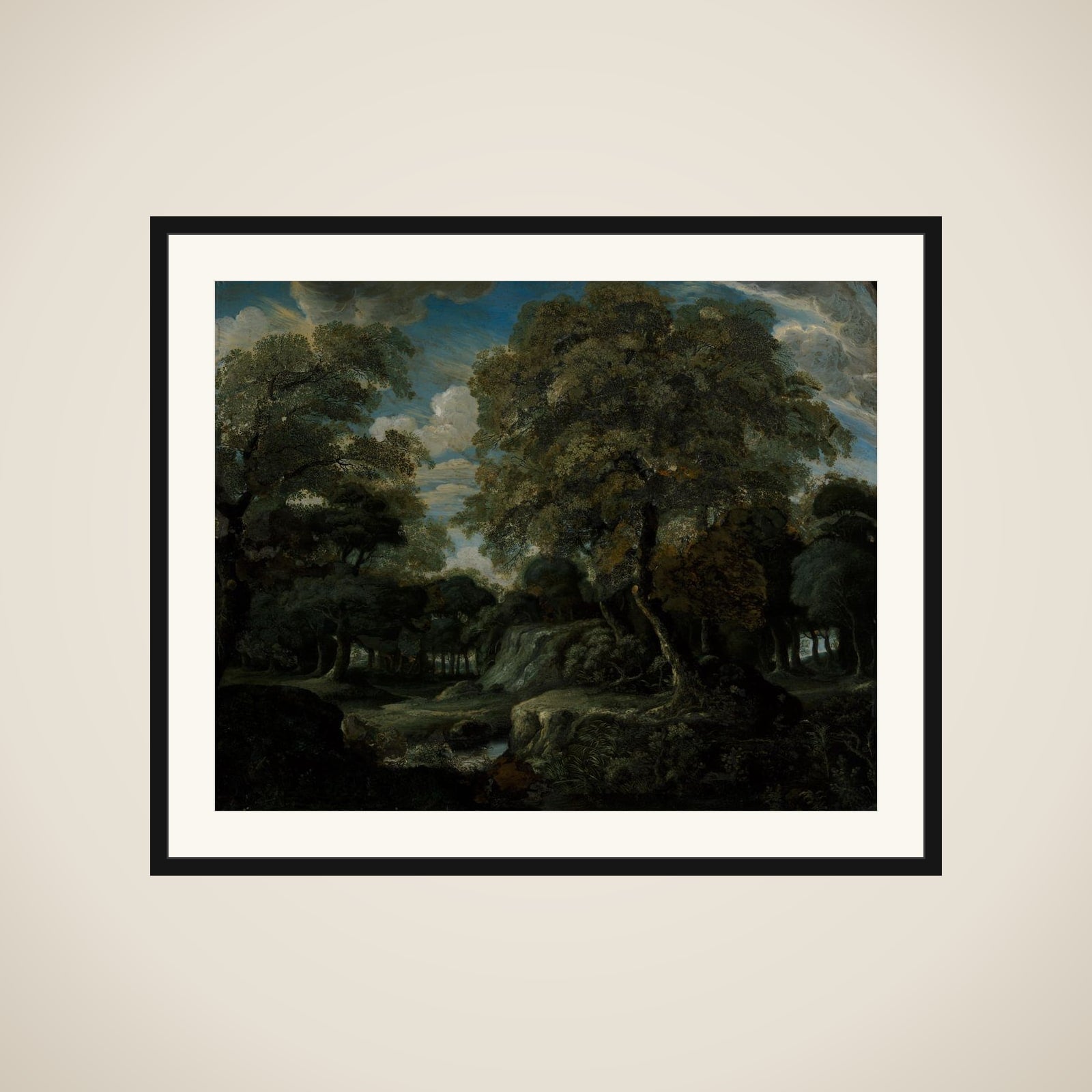 View in the Woods framed