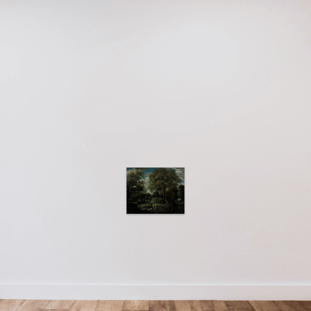 View in the Woods unframed — shown to scale
