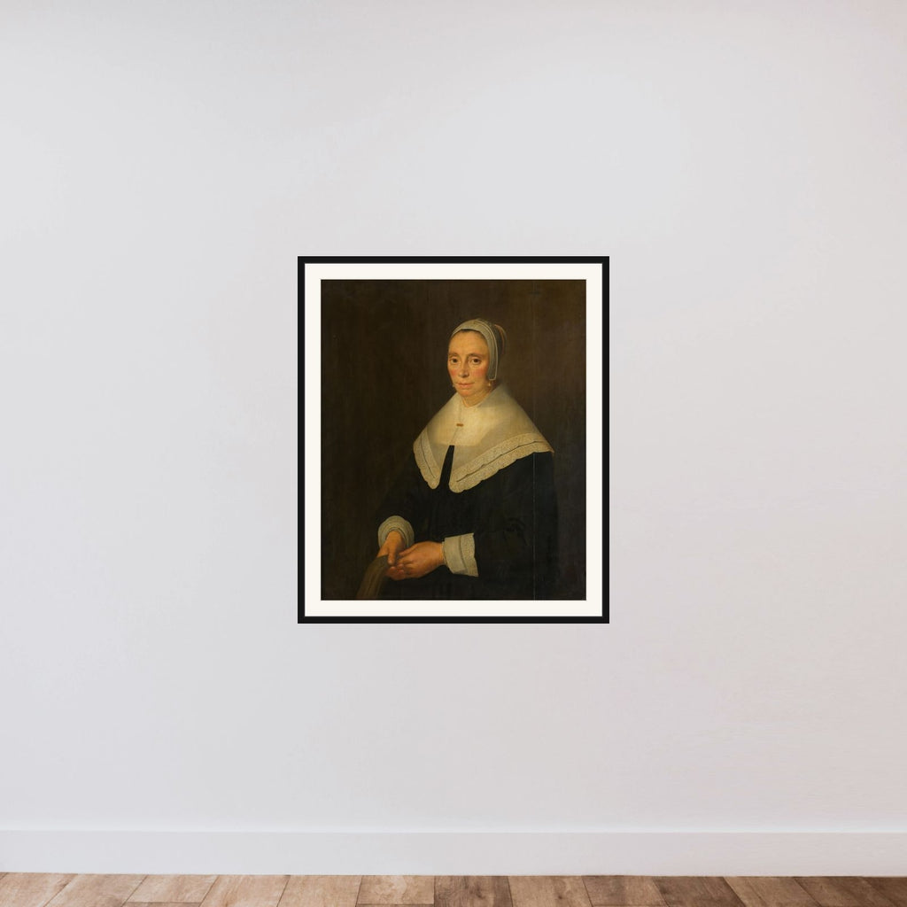 Portrait of a Woman framed — shown to scale