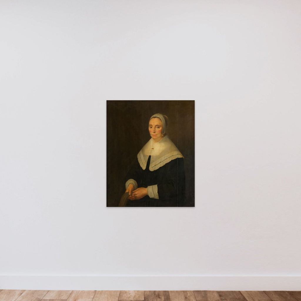Portrait of a Woman unframed — shown to scale