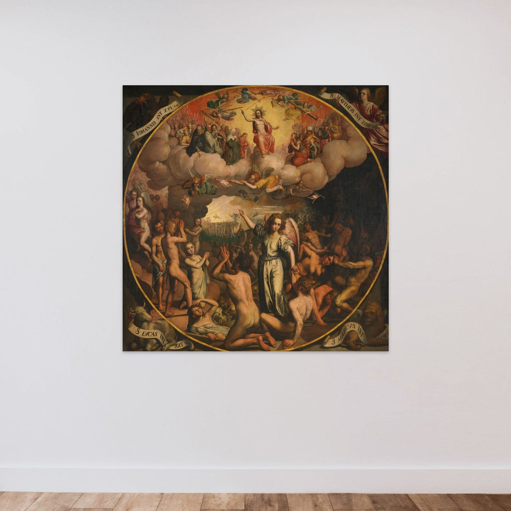 Last Judgment unframed — shown to scale