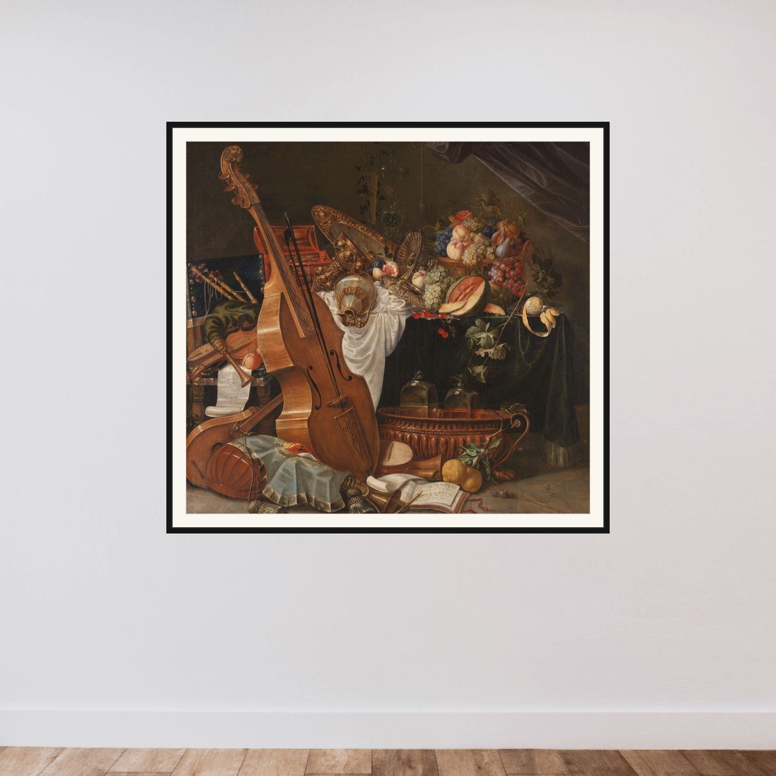 Still Life framed — shown to scale