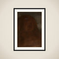 Kop van een vrouw, genaamd 'A fair beauty' framed