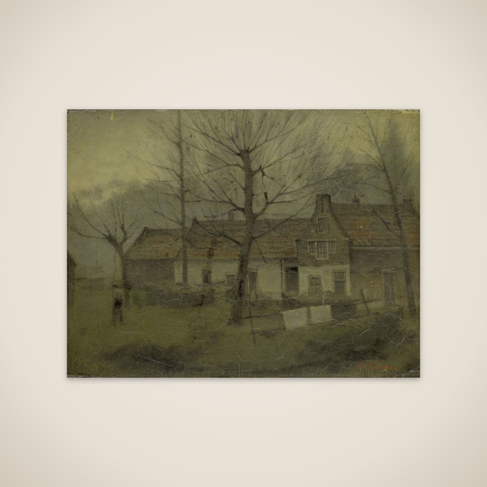 Houses in a Village unframed print