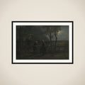 'Neighborly Gossip' framed