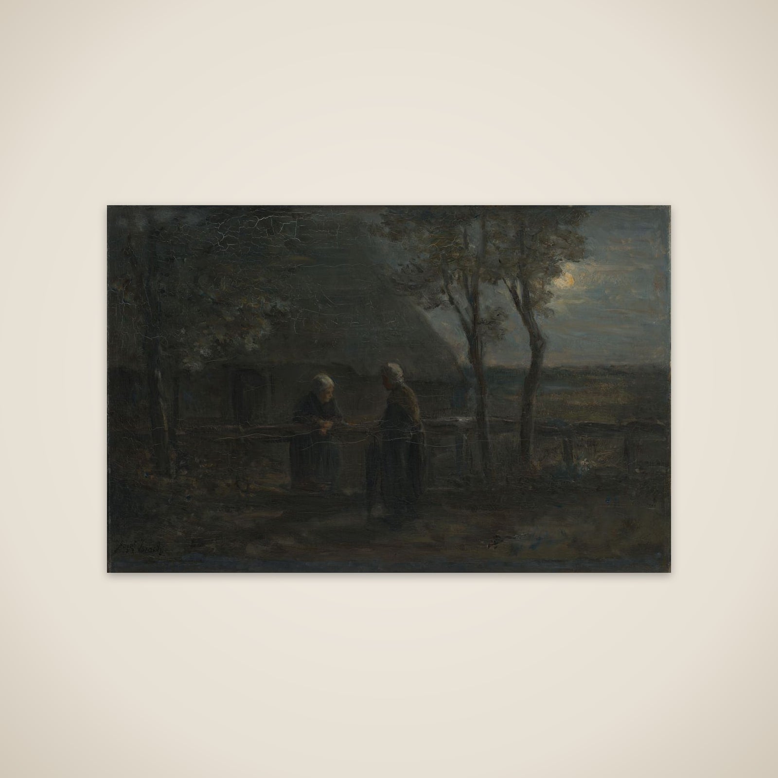 'Neighborly Gossip' unframed print