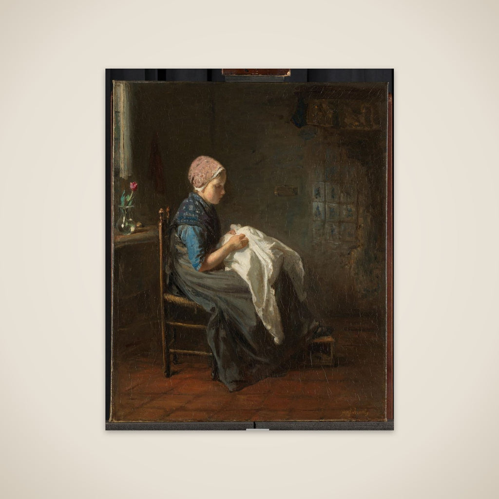 'The Little Seamstress' unframed print