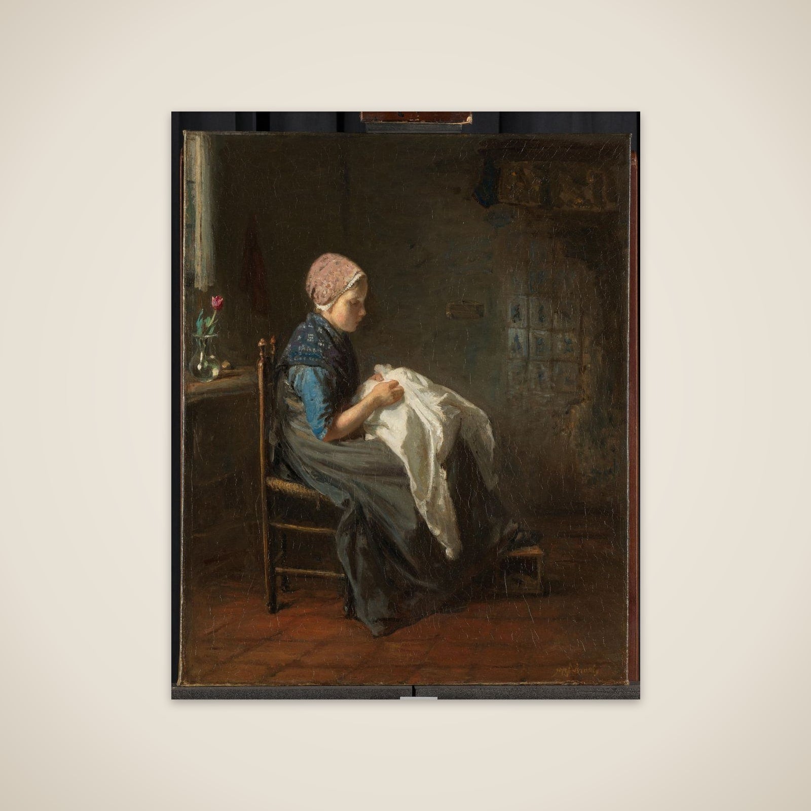 'The Little Seamstress' unframed print