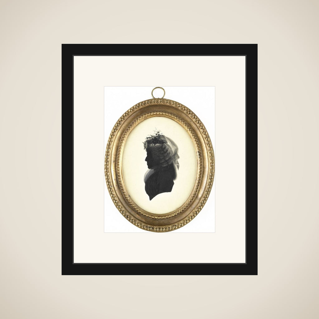 Portrait of een vrouw framed