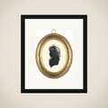 Portrait of een vrouw framed