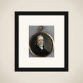 Portrait of een man framed
