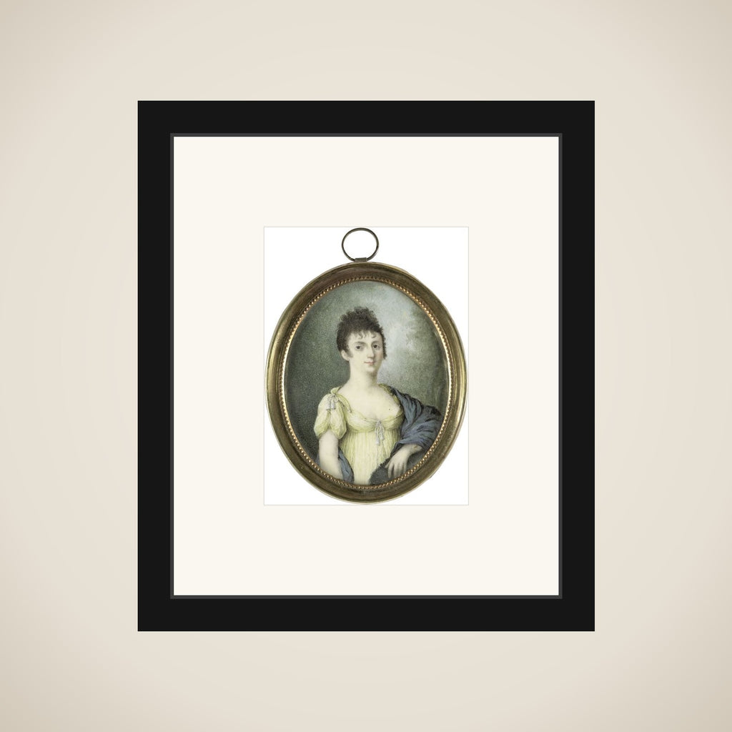 Portrait of een vrouw framed