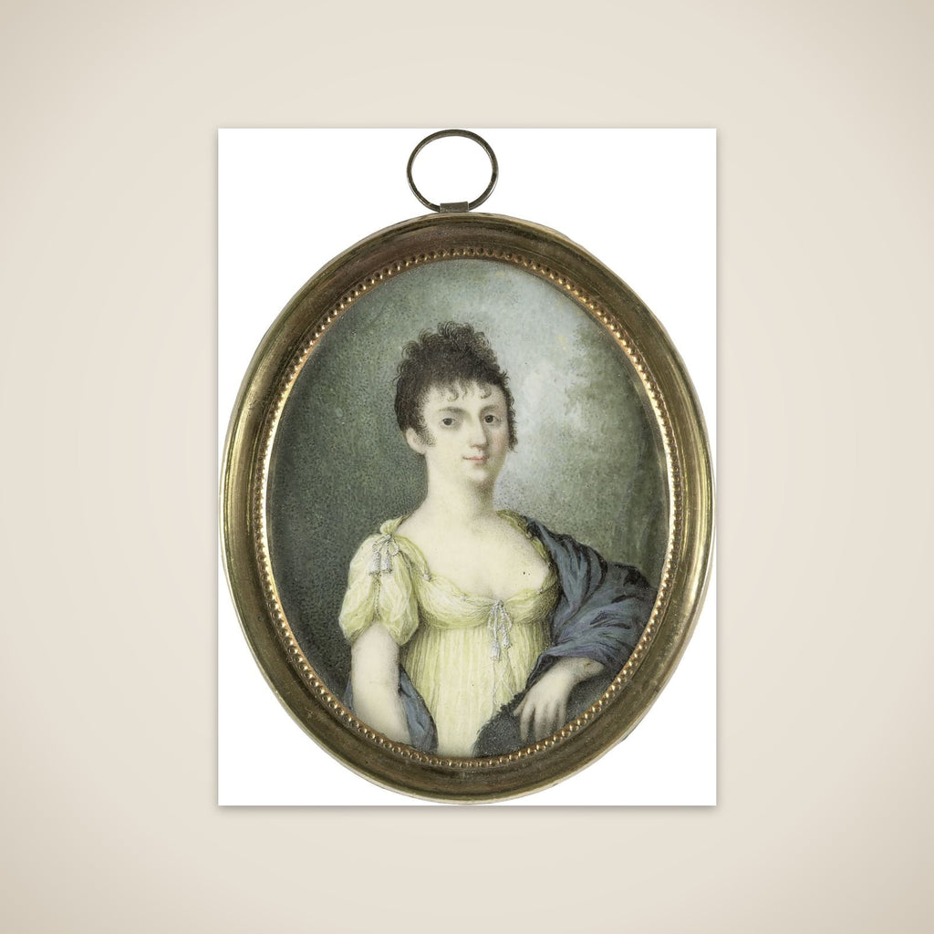 Portrait of een vrouw unframed print