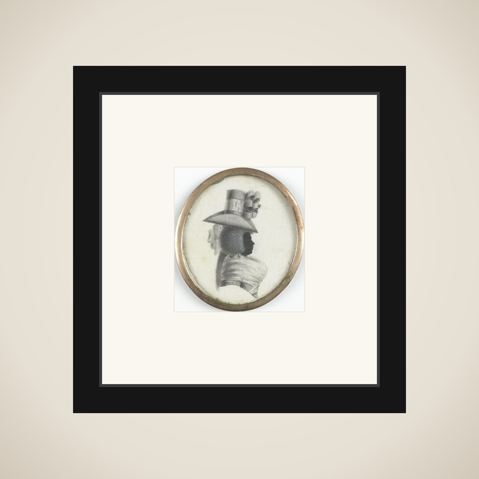 Portrait of een vrouw framed